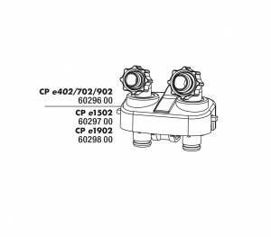 JBL CP e402/702/902 Hose connection block - Блок подключения шлангов внешнего фильтра