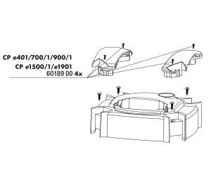 JBL CP e40x/70x/90x/150x/190x Screws for handle - Винты для ручек головы фильтра, 4 шт.