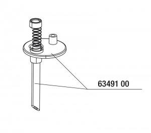 JBL CO2 CountSafe retaining plate + tube - Сменная крепежная пластина с трубкой для JBL ProFlora CO2