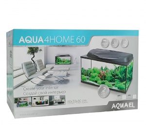 Аквариум AQUAEL AQUA4HOME 60 прямой, укомплектован фильтром,обогревателем