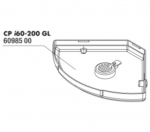 JBL CP i greenline base plate with valve - Пластина основания с клапаном д/фильтра CP i